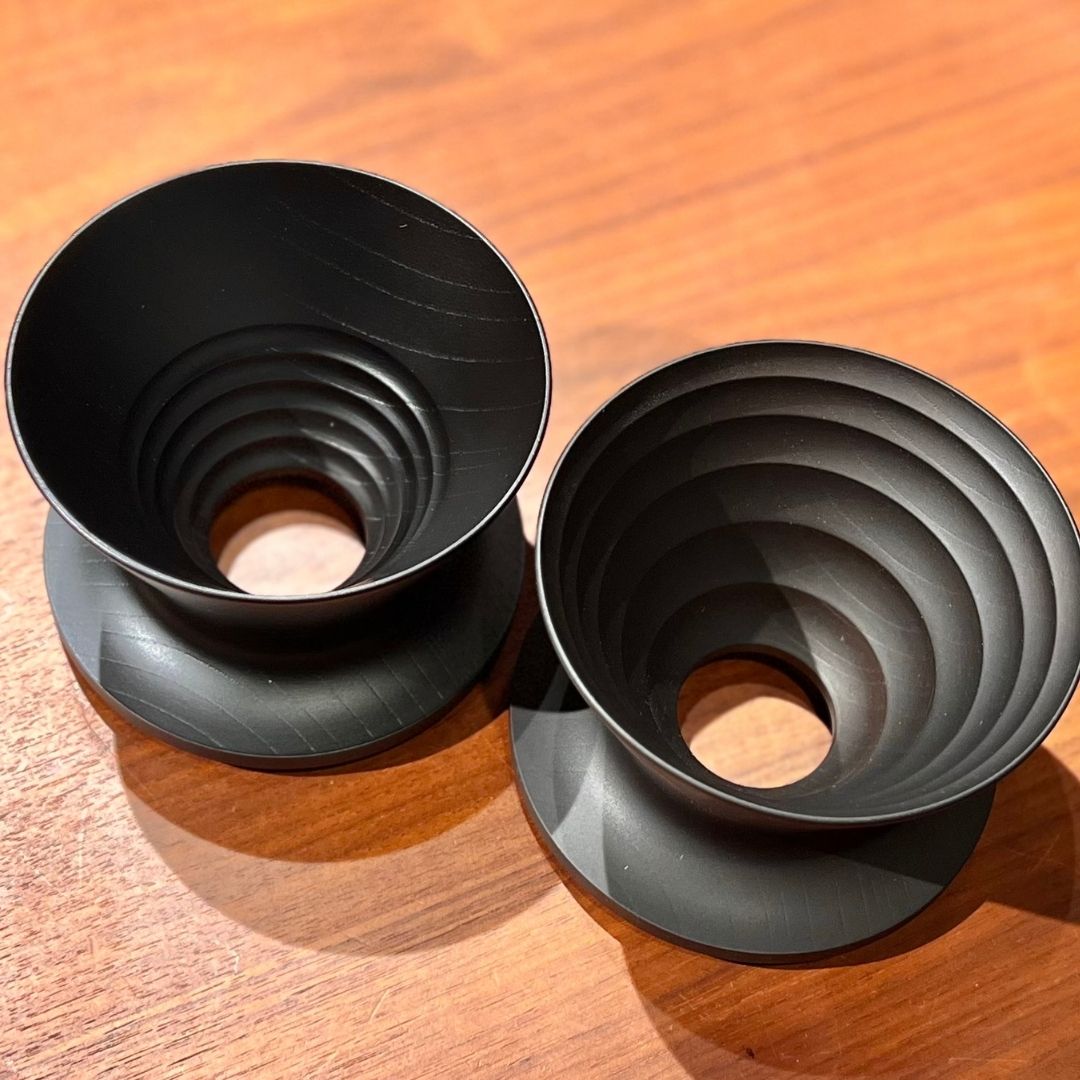 安清式木製ドリッパー 1~2人用 ブラック - 画像 (3)