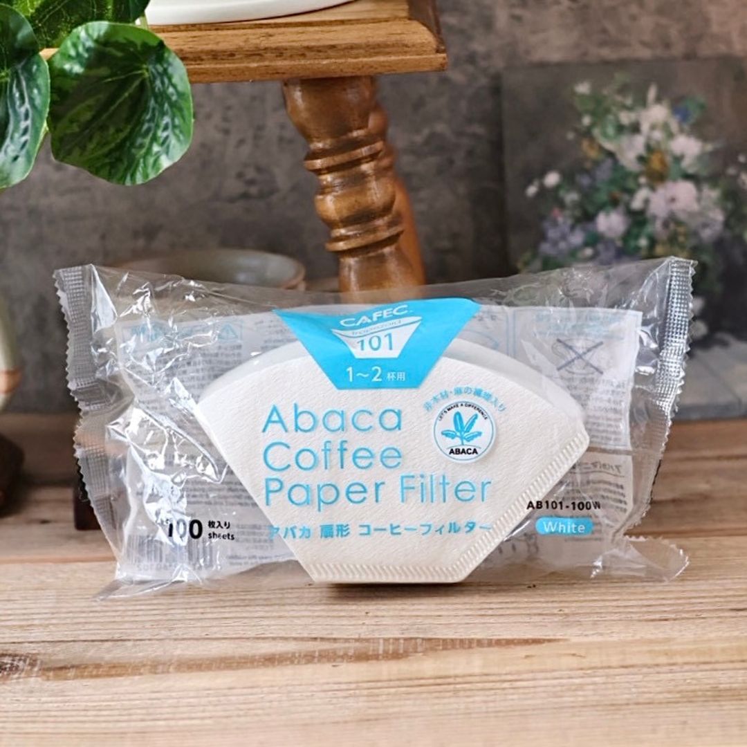 CAFEC アバカ扇形コーヒーフィルター101(100枚)