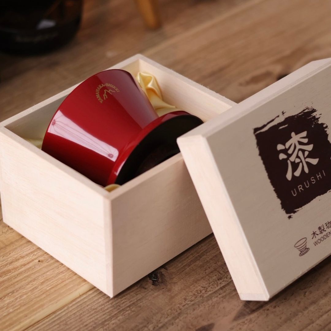 安清式木製ドリッパー「漆」1~2人用 レッド×ブラック - 画像 (4)