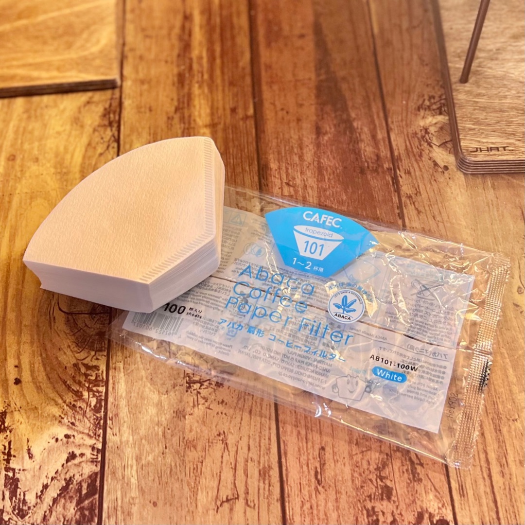CAFEC アバカ扇形コーヒーフィルター101(100枚)