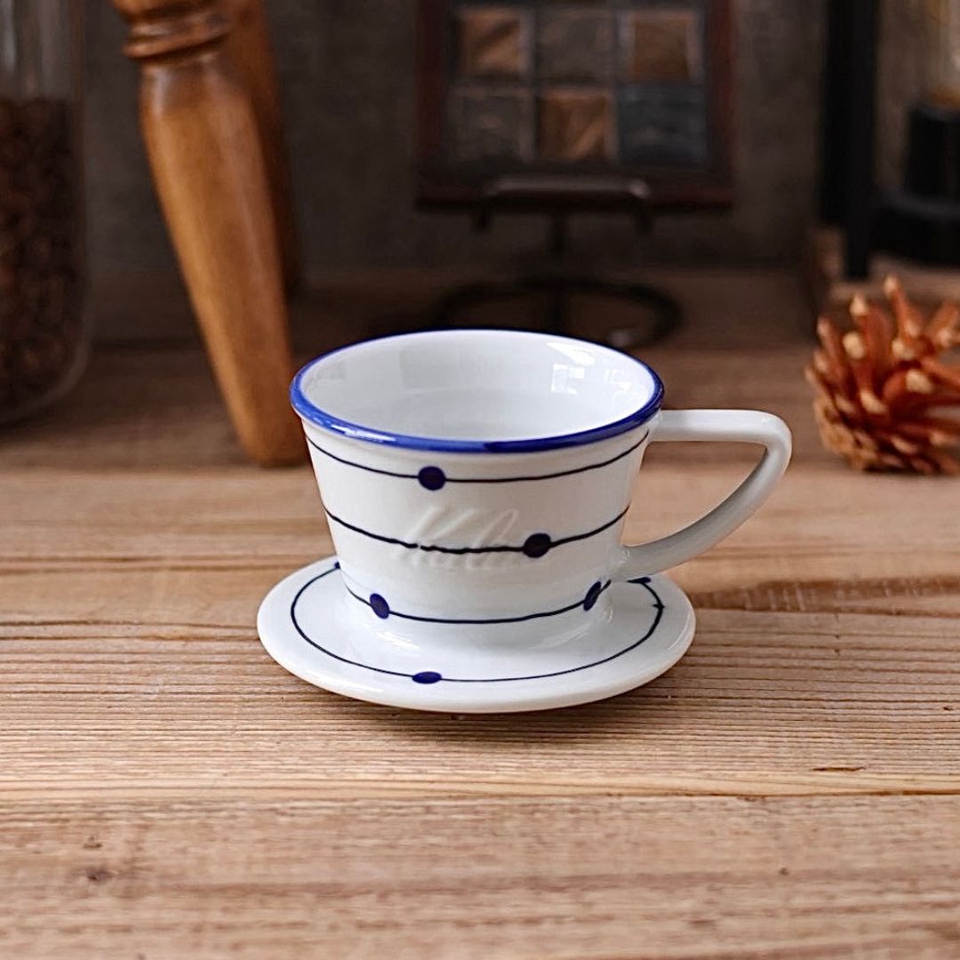 Kalita HA155 ドリッパー 揺らぎ藍縞